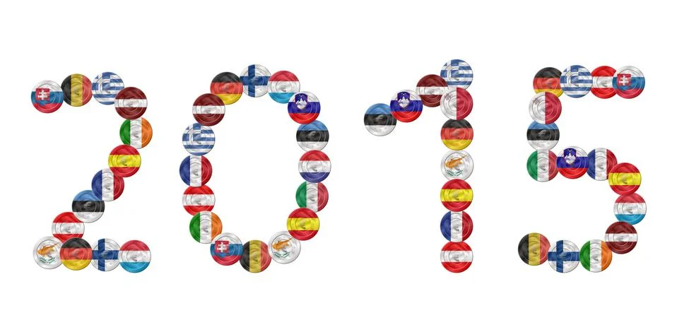 2015 flag background Stock Illustration