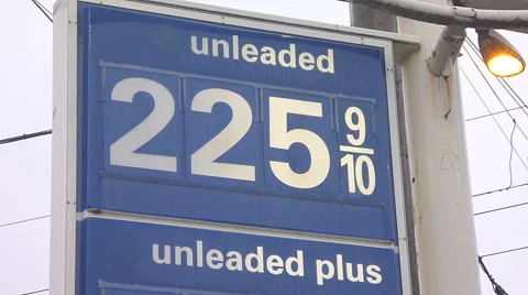 2015 Gas Prices Stock Footage 45988403