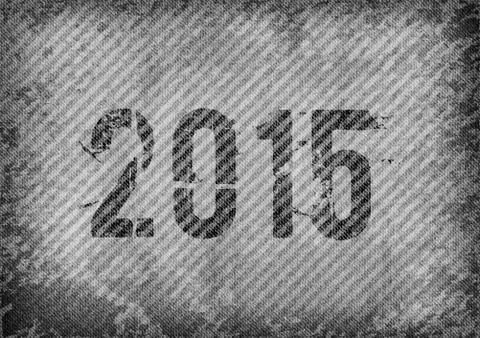 2015 grunge texture Stock Illustration