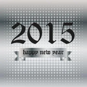 2015 happy new year Stock Illustration
