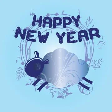 2015 happy new year Stock Illustration