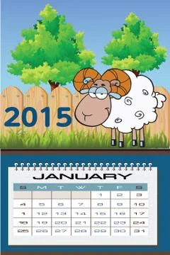 2015 happy new year Stock Illustration