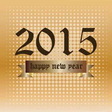 2015 happy new year Stock Illustration