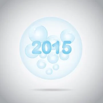 2015 happy new year Stock Illustration