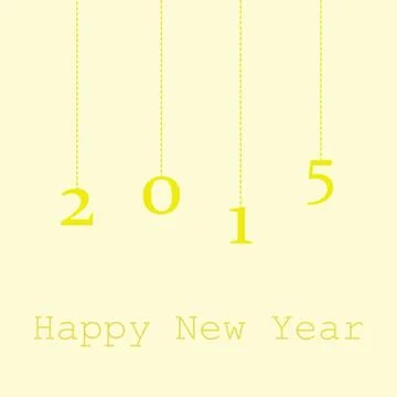 2015 happy new year Stock Illustration