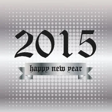 2015 happy new year Stock Illustration