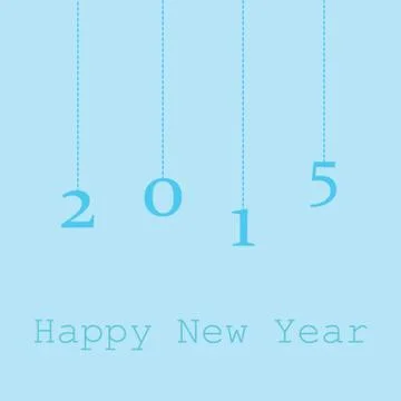2015 happy new year Stock Illustration