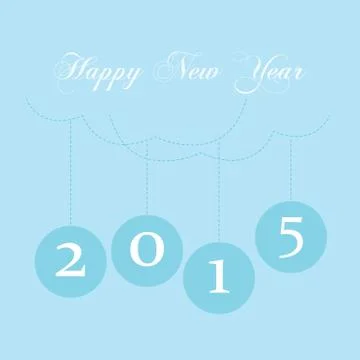 2015 happy new year Stock Illustration