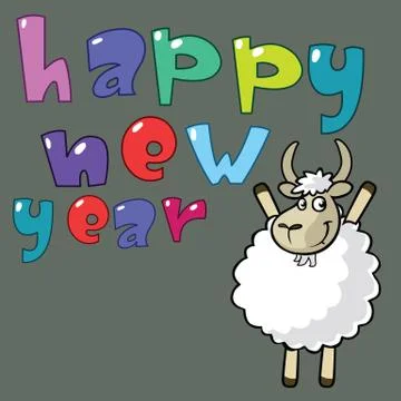 2015 happy new year Stock Illustration