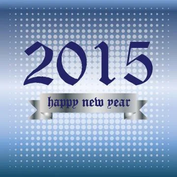 2015 happy new year Stock Illustration