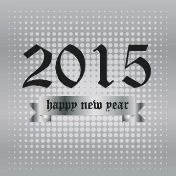 2015 happy new year Stock Illustration
