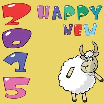 2015 happy new year Stock Illustration
