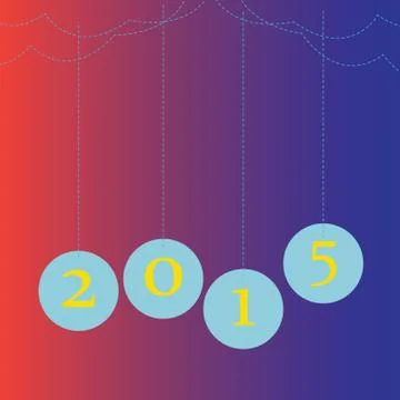 2015 happy new year Stock Illustration