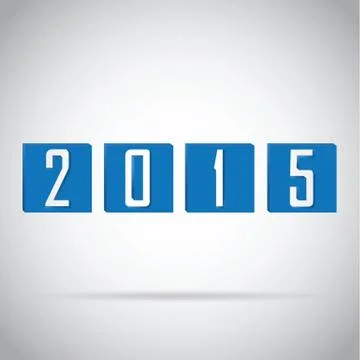 2015 happy new year Stock Illustration