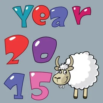 2015 happy new year Stock Illustration