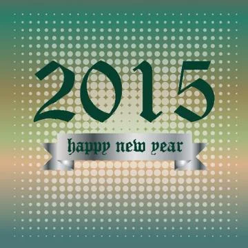 2015 happy new year Stock Illustration