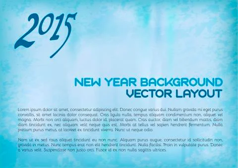 2015 layout Stock Illustration