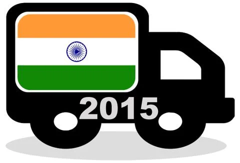 2015 lorry india Stock Illustration