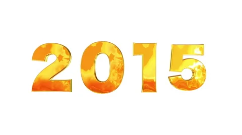 2015 new year With alpha Stock Footage 44438780