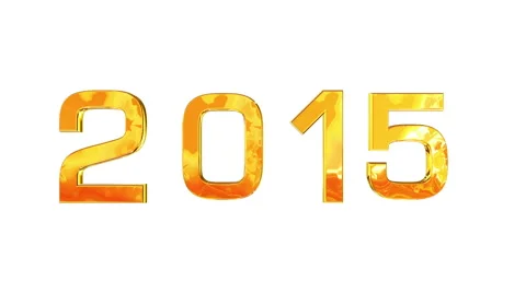 2015 new year With alpha Stock Footage 44438790