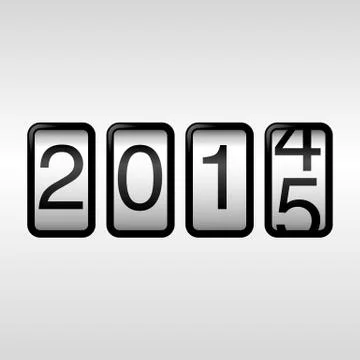 2015 New Year Odometer Stock Illustration