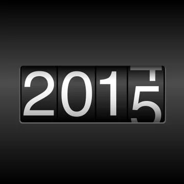 2015 New Year Odometer Stock Illustration