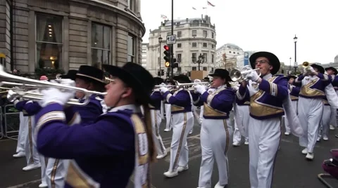 2015, new year's day parade, london Stock Footage 45568538