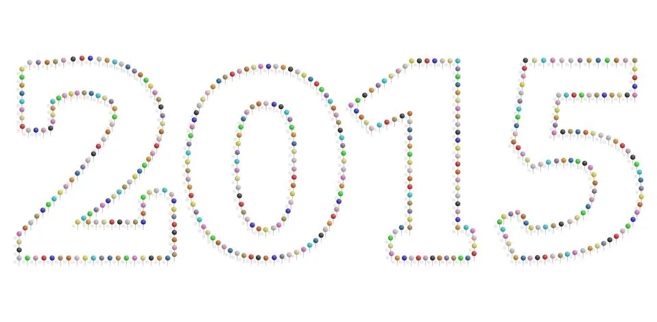 2015 pushpin background Stock Illustration