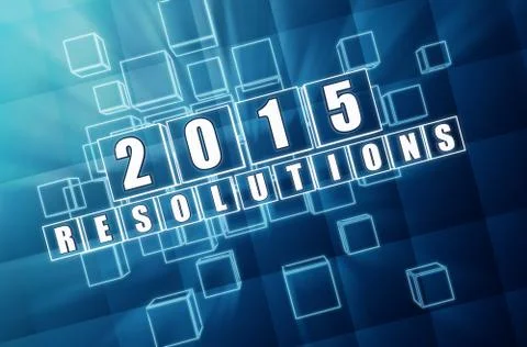2015 resolutions Stock Illustration