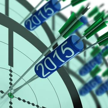 2015 target shows year projected profit growth Stockillustratie