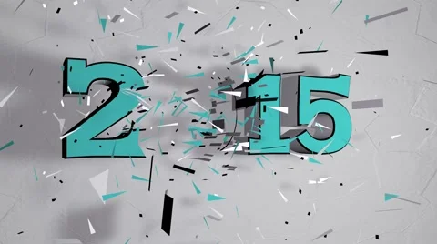 2015 Text Animation - Exploding Text Stock-Footage 44337839