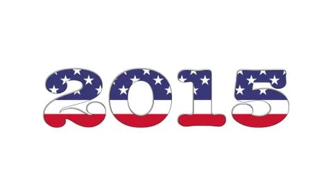 2015 usa. Stock Illustration