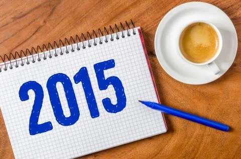2015 written on a notepad Photos
