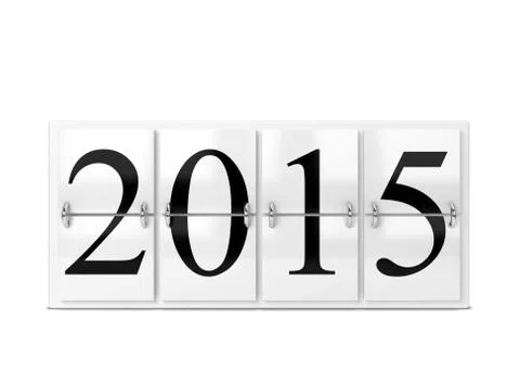 2015 year counter Stock Illustration