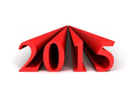 2015 year Illustrazione stock