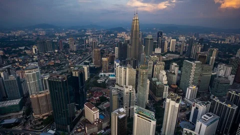 20151222 KL Tower TL Stock Footage 104141069