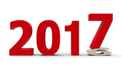 2016-2017 flattened Stock Illustration