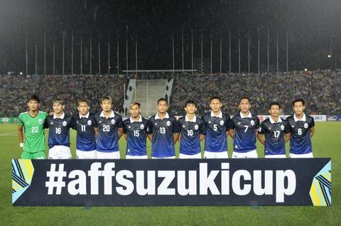 2016 AFF Suzuki Cup Qualifier Cambodia vs Brunei Darussalam Stock Photos