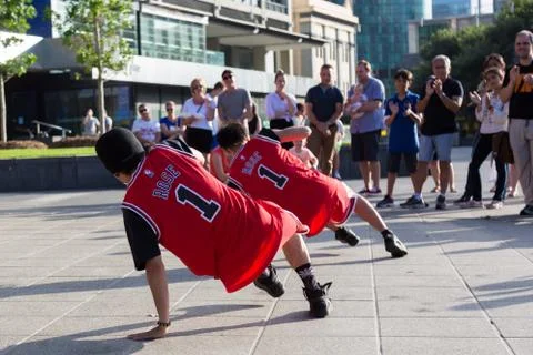 2016 Australian Open - Melbourne Street Performers Stock Photos