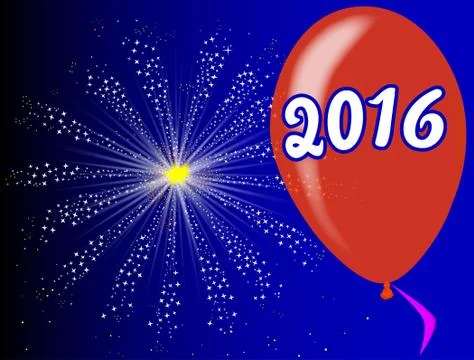 2016 Balloon Stock Illustration