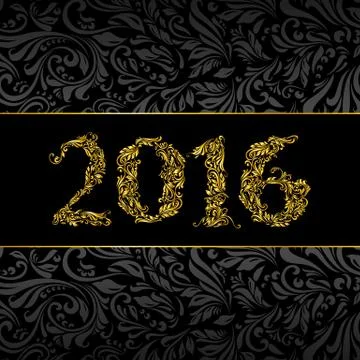 2016 banner Stock Illustration