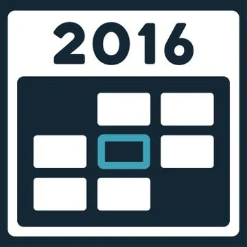 2016 Calendar Day Icon Stock Illustration