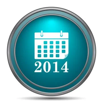 2016 calendar icon. Internet button on white background.. Stock Illustration