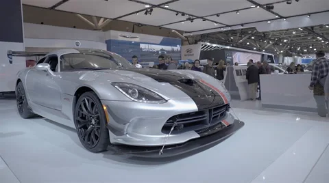 2016 Dodge Viper ACR. 2016 Toronto International Auto Show. Stock Footage 60826728
