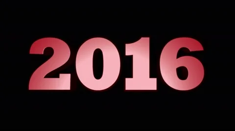 2016 Fires Text and Flame Explosion, with Alpha Channel, Loop, 4k  Video stock 57757143