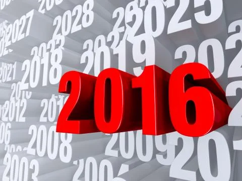 2016 In Front Illustrazione stock