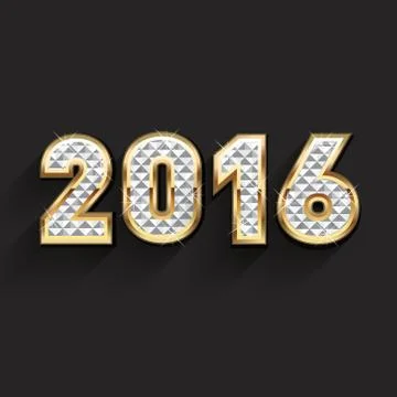 2016 Gold and Diamond Logo design イラスト素材