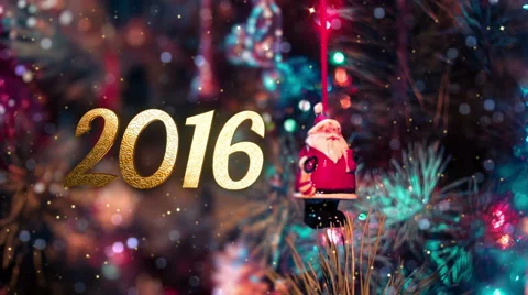2016 happy new year intro Stock Footage 57500896