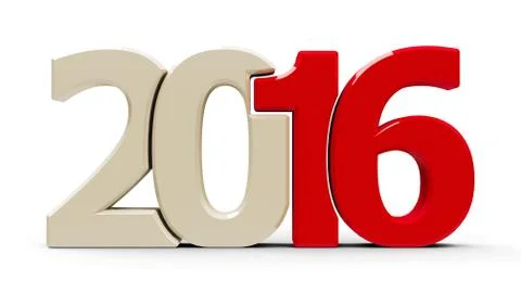 2016 icon compact red Stock Illustration