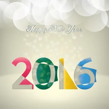 2016 Illustrazione stock